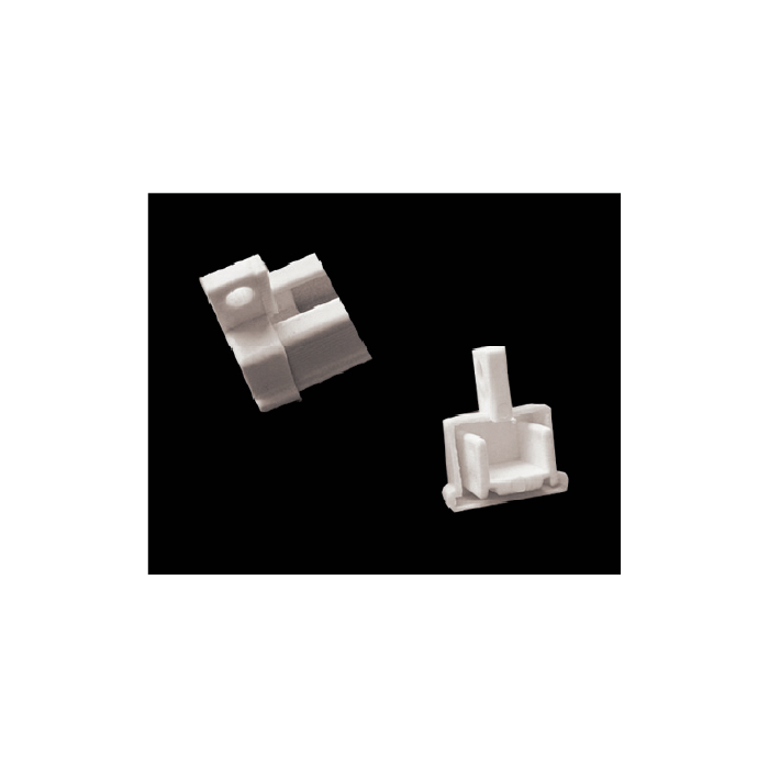 Low Profile Track (TRK1001) End Cap (Type 1)-WHT – 1 pc