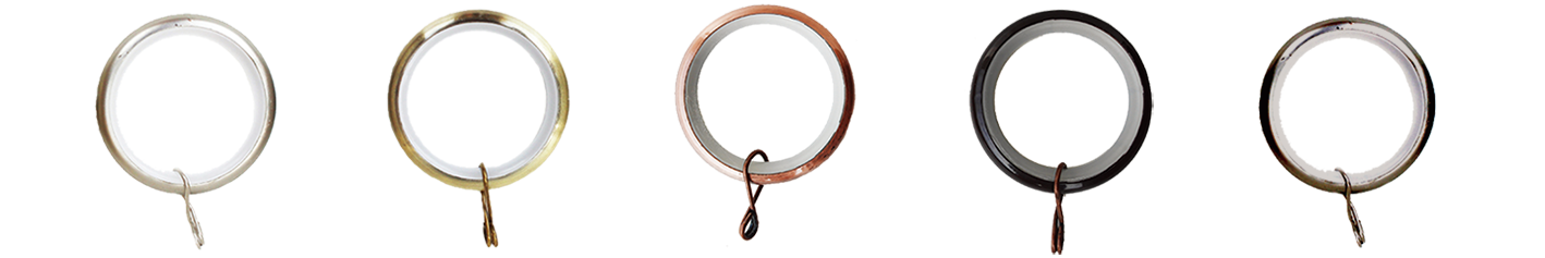 Steel Ring with plastic insert and eyelit (Type 1)- Antique Brass (ABR)