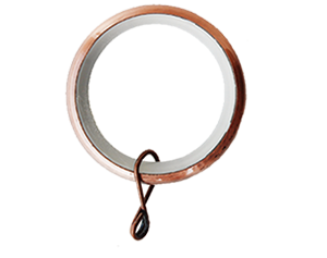 Steel Ring with plastic insert and eyelit (Type 1)- Brushed Nickel (BRN)