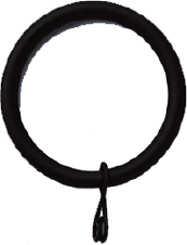Steel Ring with eyelet (Type 1)- Black (BLK)