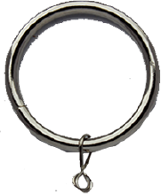 Steel Ring with eyelet (Type 1)- Brushed Nickel (BRN)