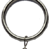 Steel Ring with eyelet (Type 1)- Pewter (PEW)