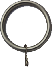 Steel Ring with eyelet (Type 1)- Dark Pewter (DPE)