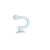 Tie Back Hook No.2 – White (WHT) – 1 pair