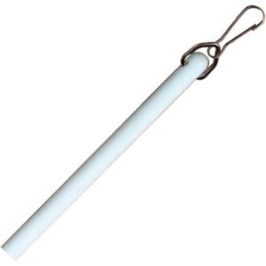 2 ft – 13/32″ (10 mm) White Fiberglass Baton