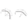 Pre-Bended Channel Rod – 135 degree – BLK